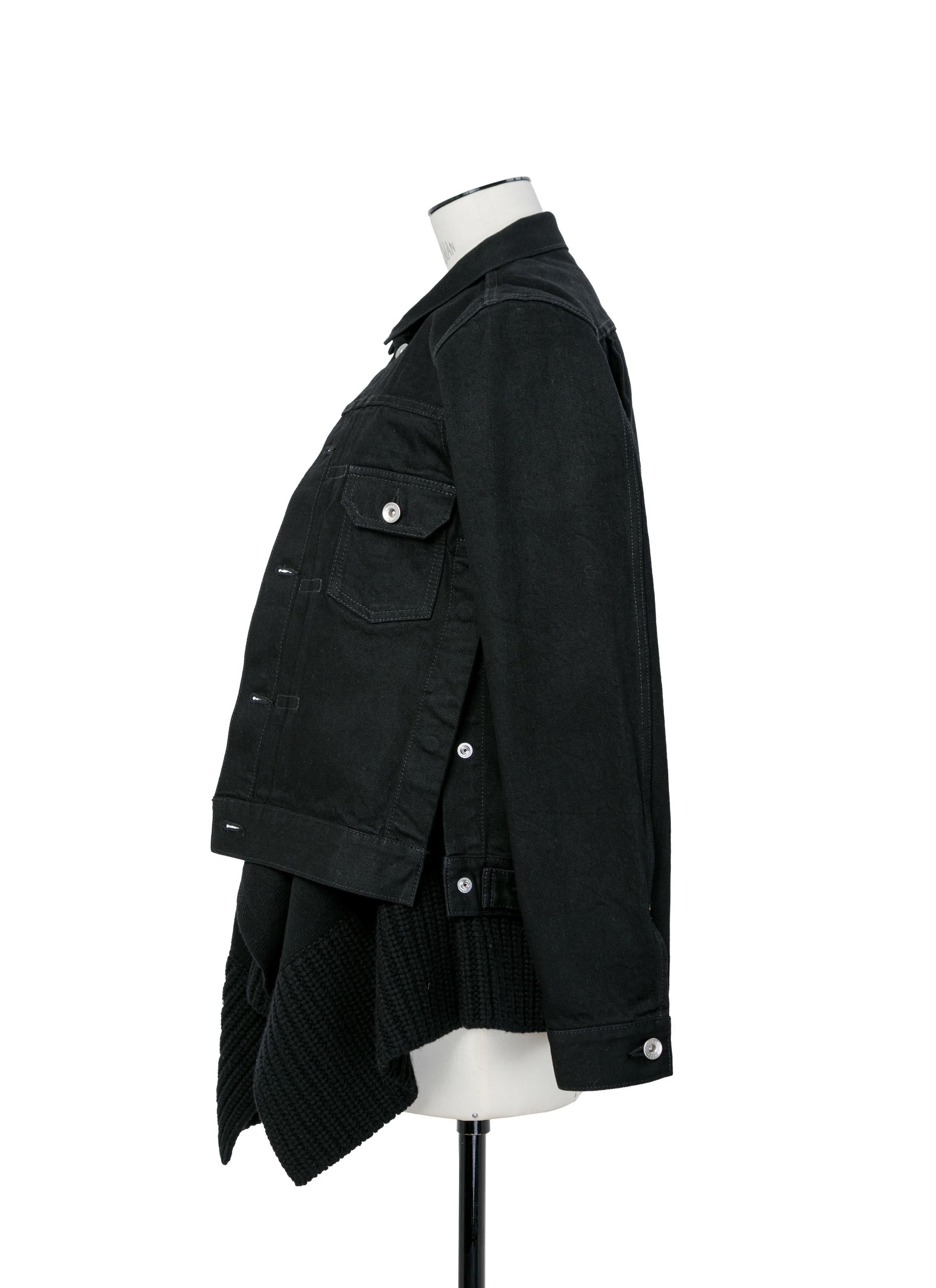Denim x Wool Knit Jacket - 4