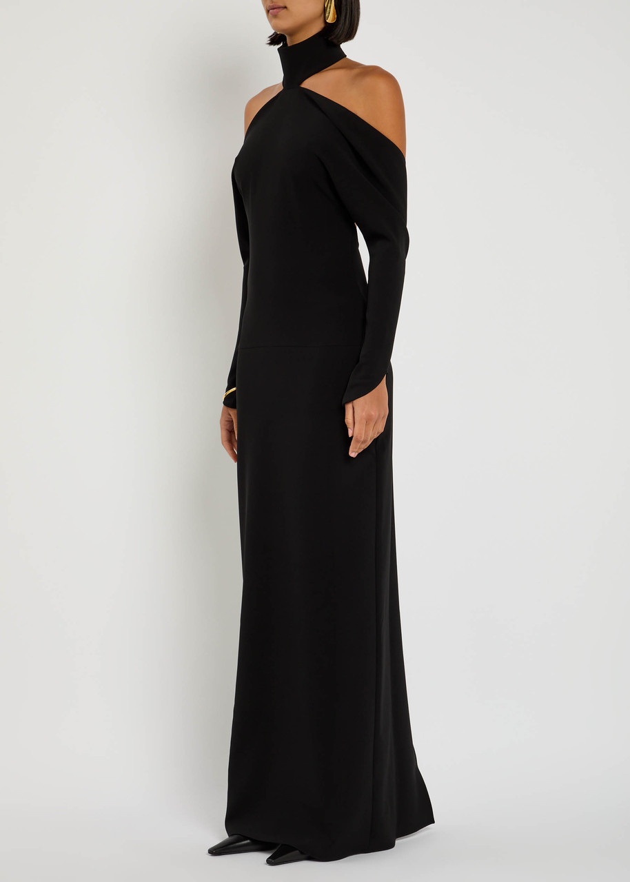 Courrèges Circle Mockneck Crepe Gown - 2