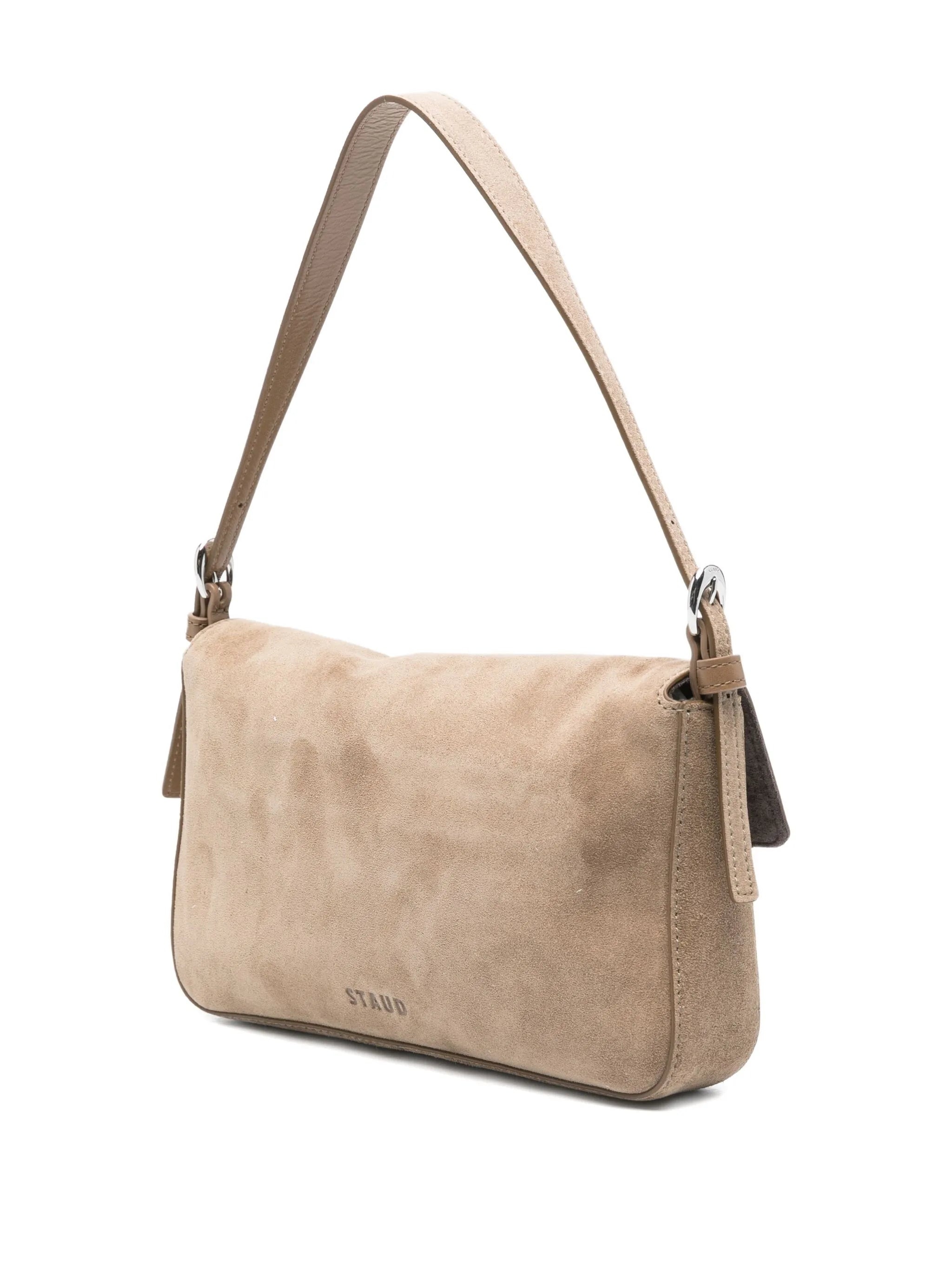 Staud Harlow Buckled Suede Shoulder Bag - 4