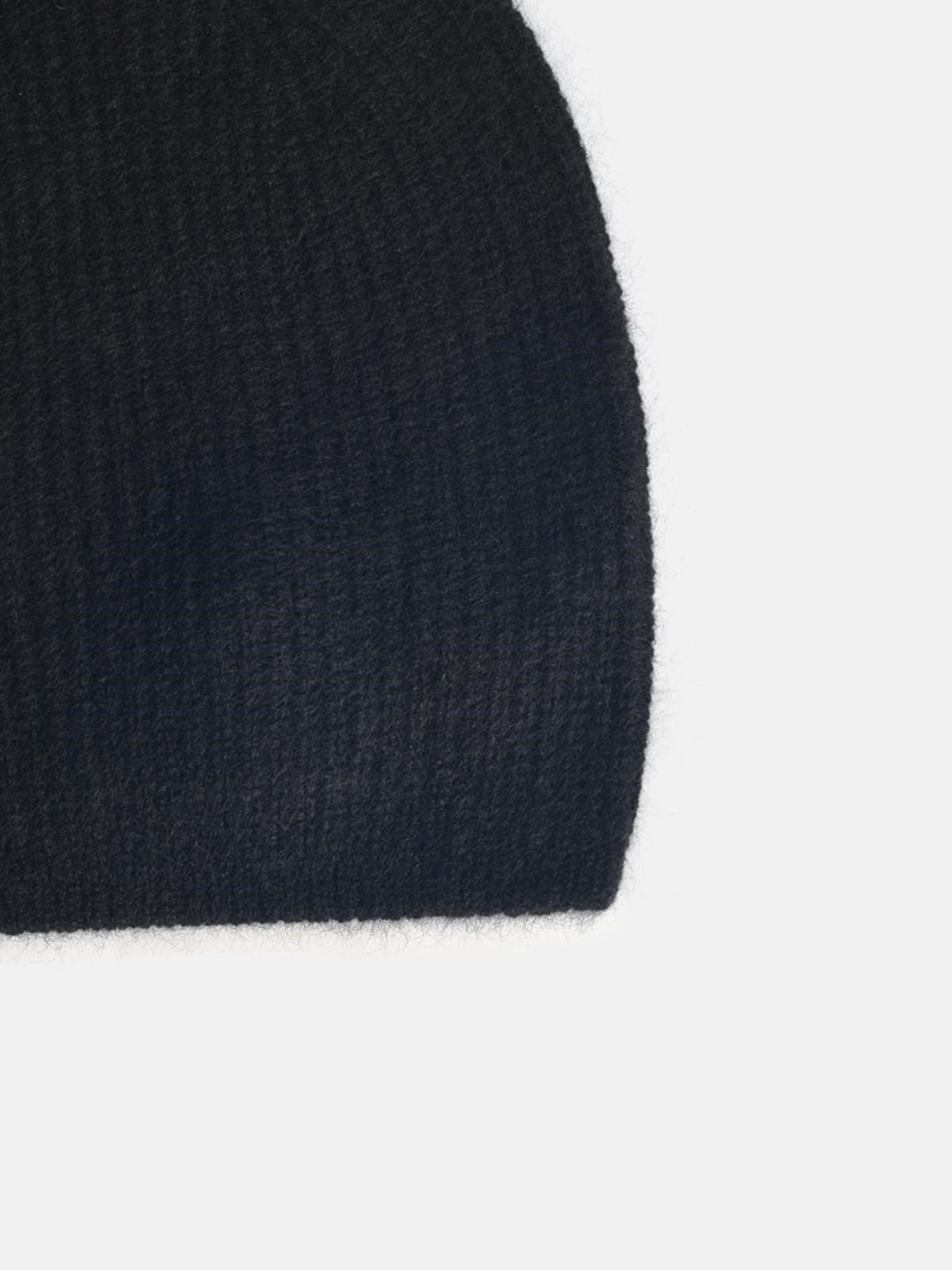 BEANIE 'FLYN' BLACK CASHMERE HAT - 3