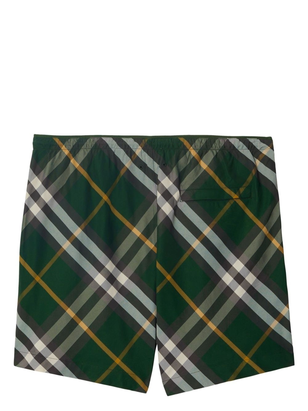 checkered twill swim shorts - 2