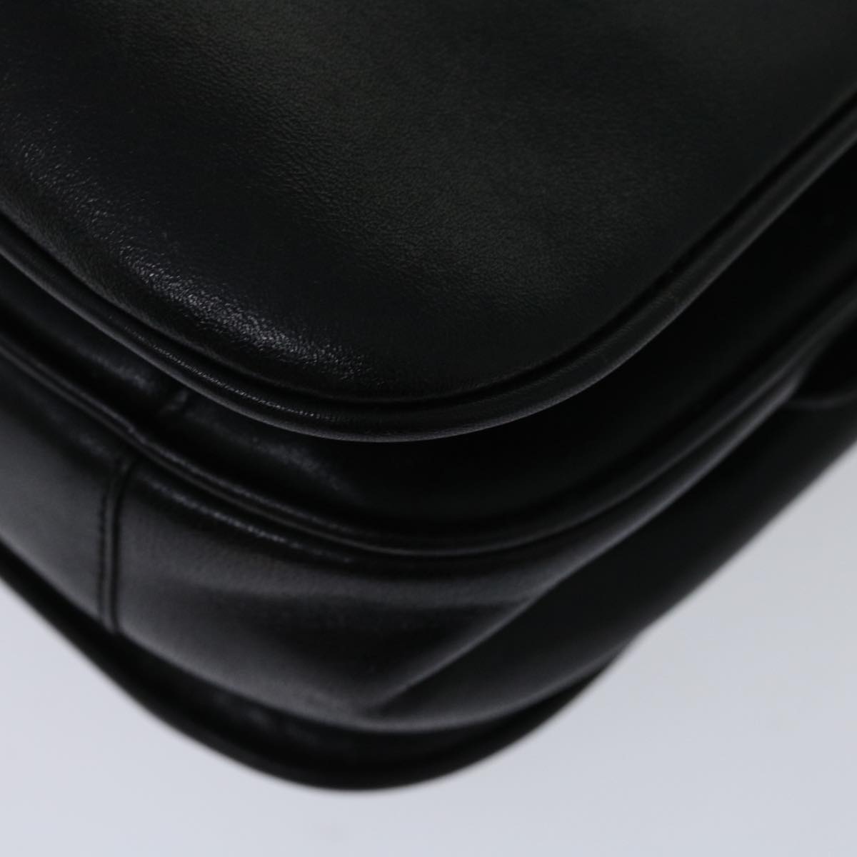CELINE Hand Bag Leather Black - 15