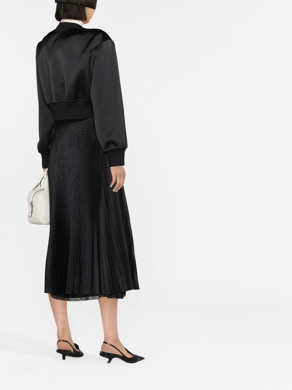 high-waisted pleated skirt - 3