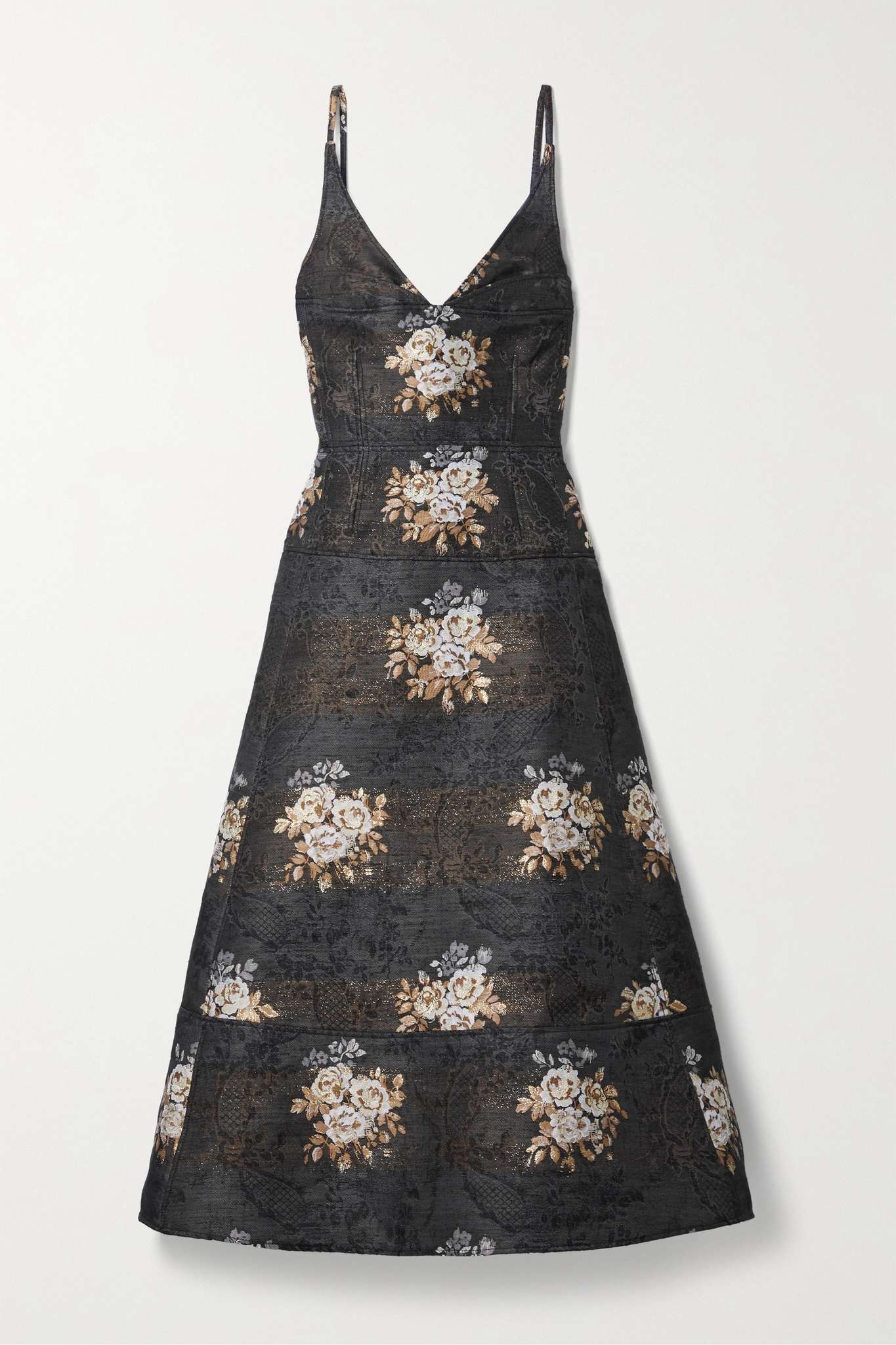 Doris tiered brocade gown - 1