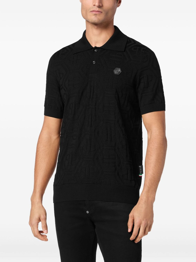 monogram-jacquard polo shirt 3