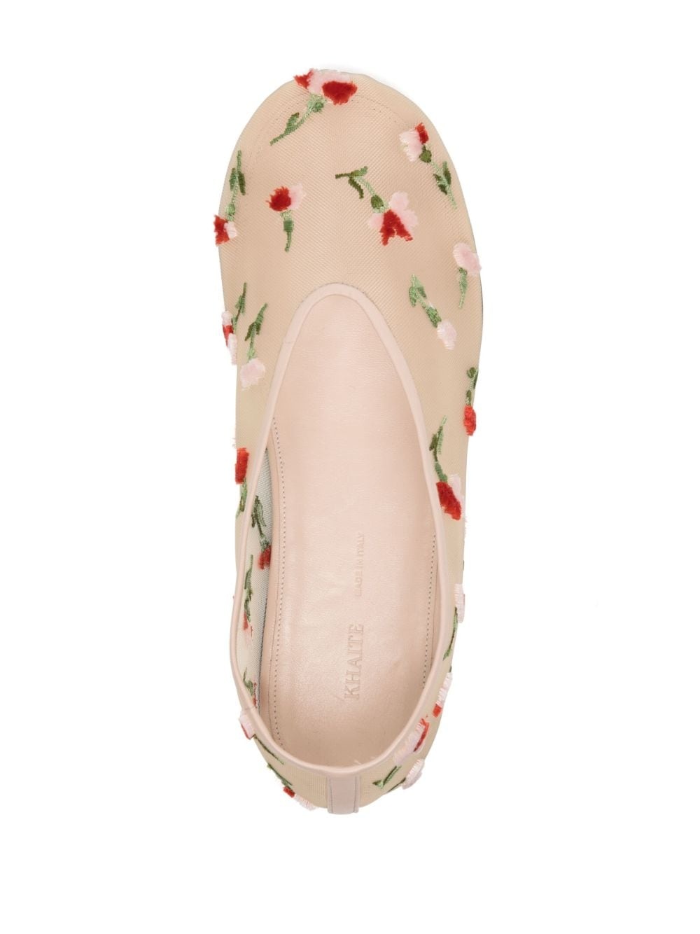 floral embroidery sheer ballerinas - 4