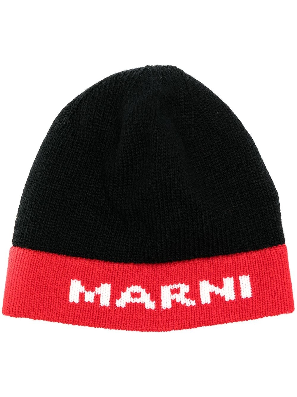 intarsia logo beanie - 1