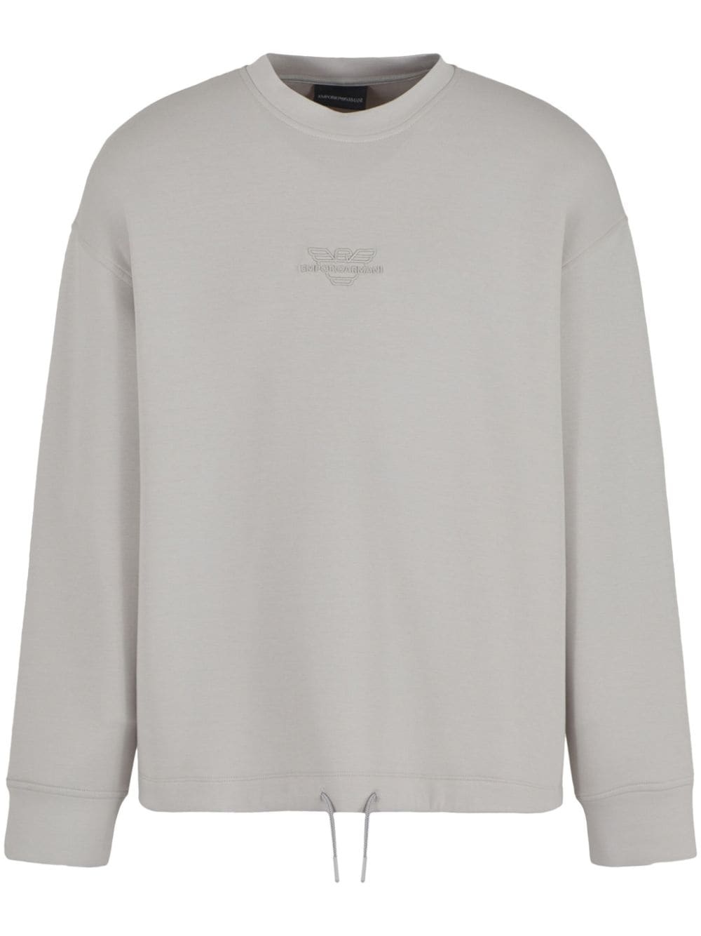 logo-embroidered crew-neck sweatshirt - 1