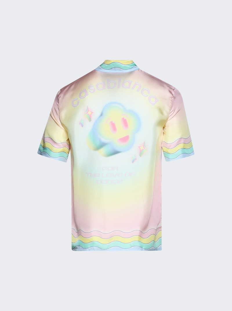 CASABLANCA For The Love Of Dance Cuban Collar Shirt Multicolor outlook