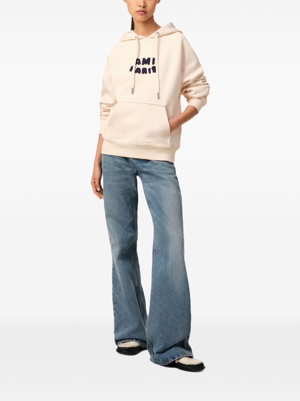 logo-appliqué hoodie - 2