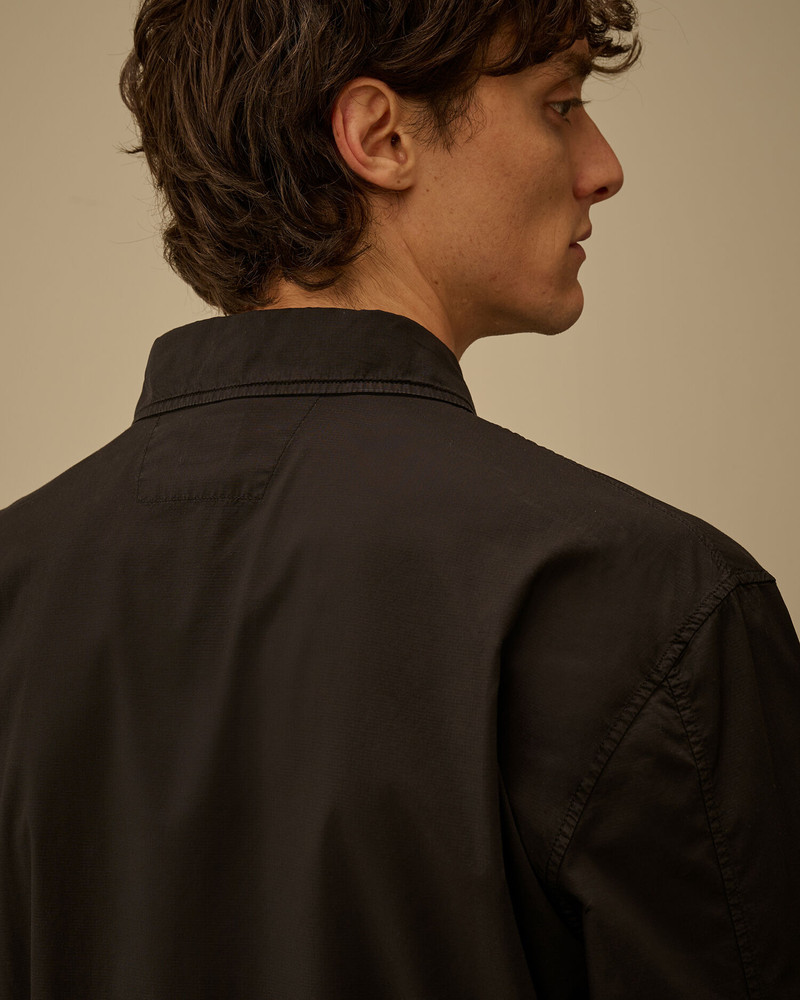 Cotton Rip-Stop Boxy Button Lens Overshirt 6