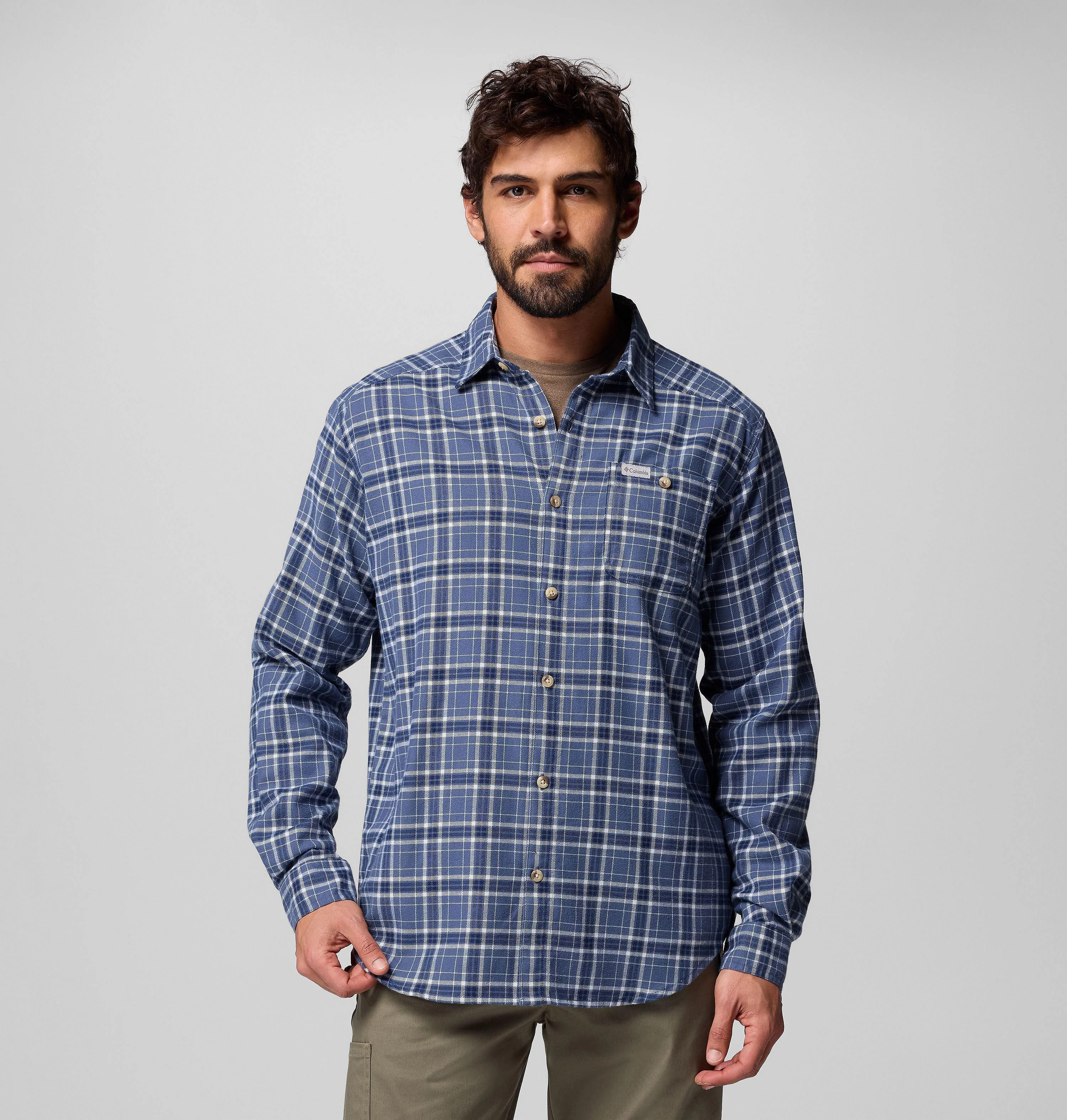 Men's Cornell Woods Flannel Long Sleeve Shirt - 1