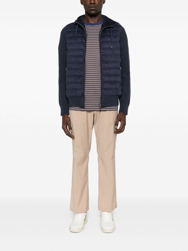 Herno pleated drawstring trousers outlook