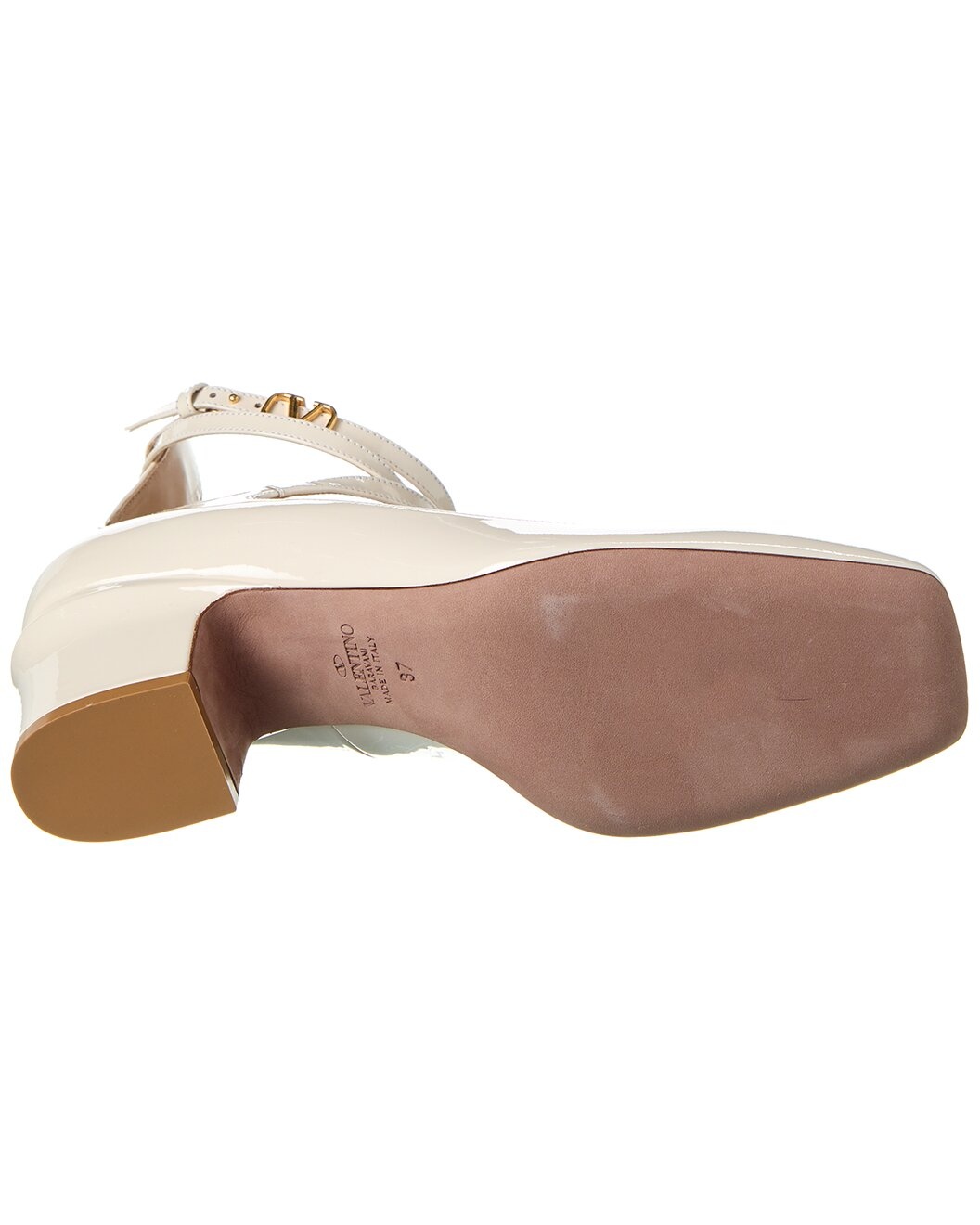 Valentino VLogo Tan-Go 60 Patent Pump - 4