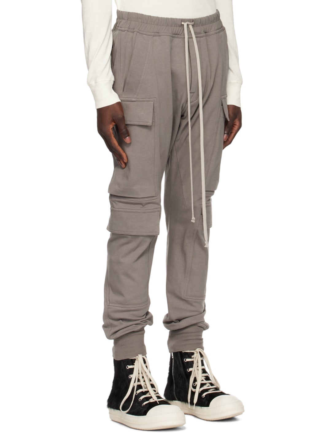 Gray Mastodon Mega Cargo Pants - 2