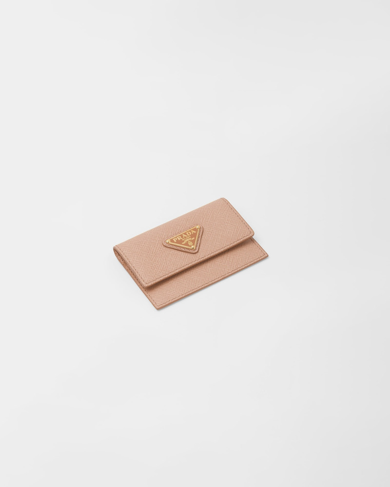 Prada Saffiano leather card holder outlook