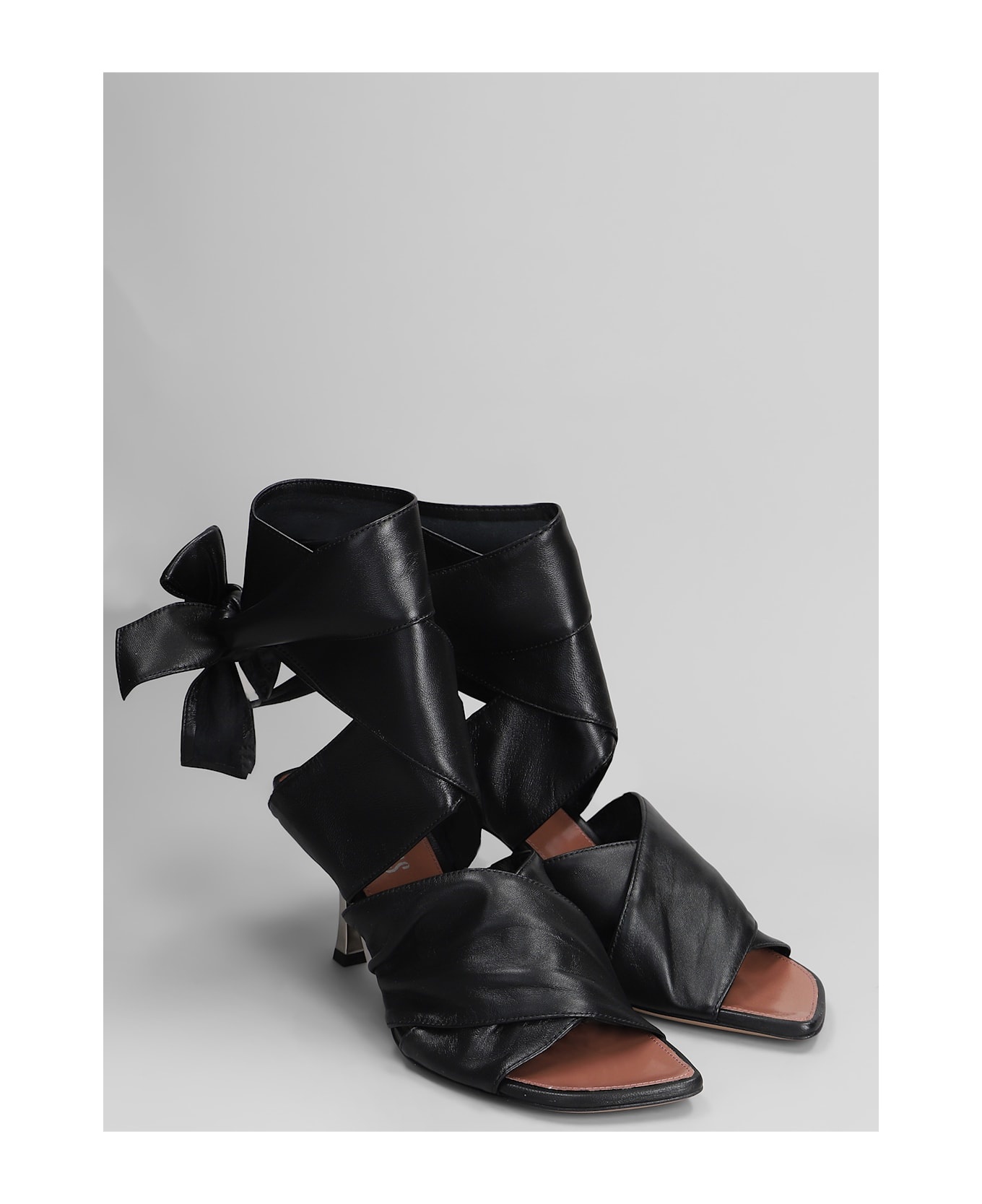 Lorena Sandals In Black Leather - 2
