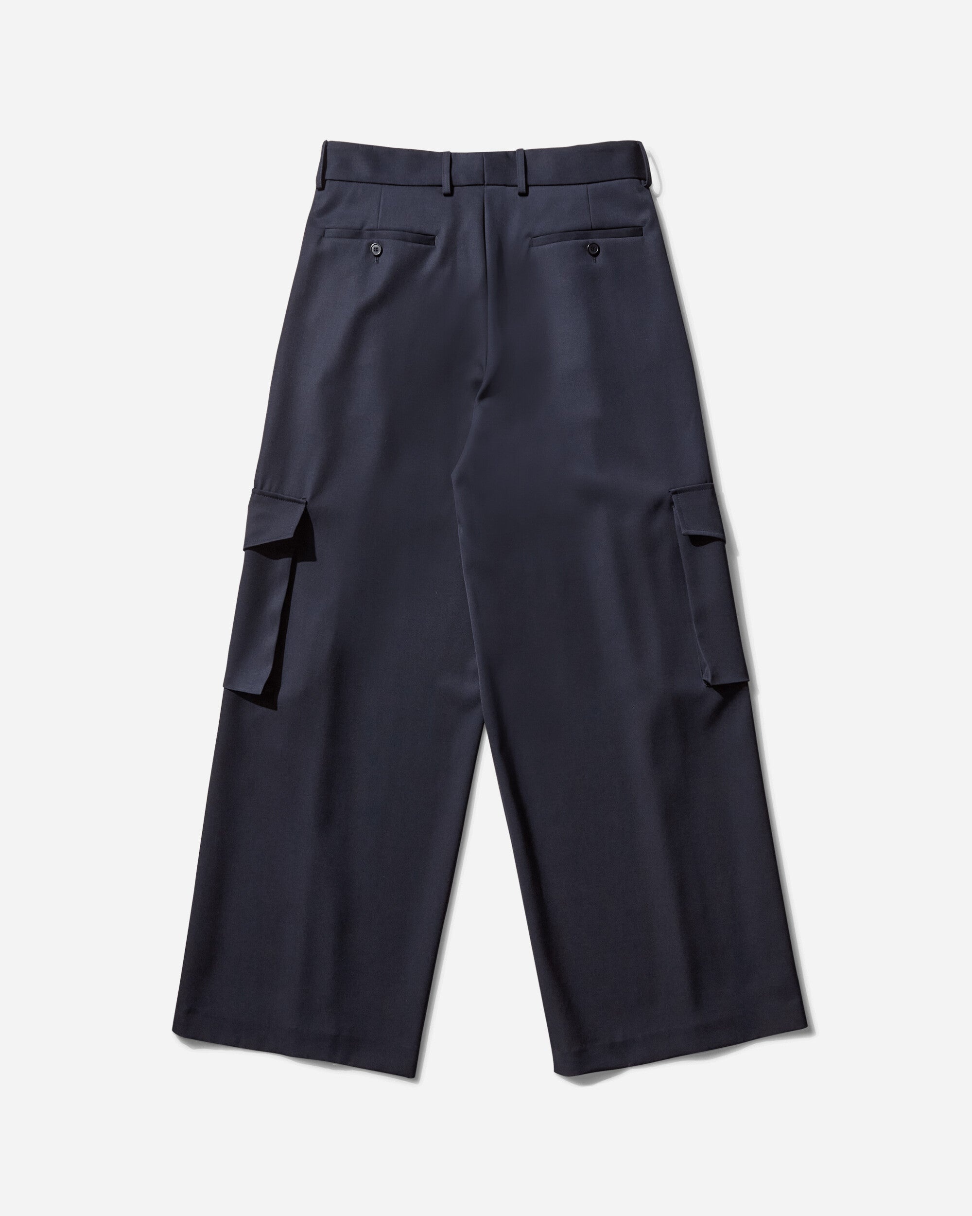 Men's Wide Pleated Pants Navy - 2