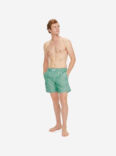 Derek Rose Men's Swim Shorts Maui 41 Green outlook