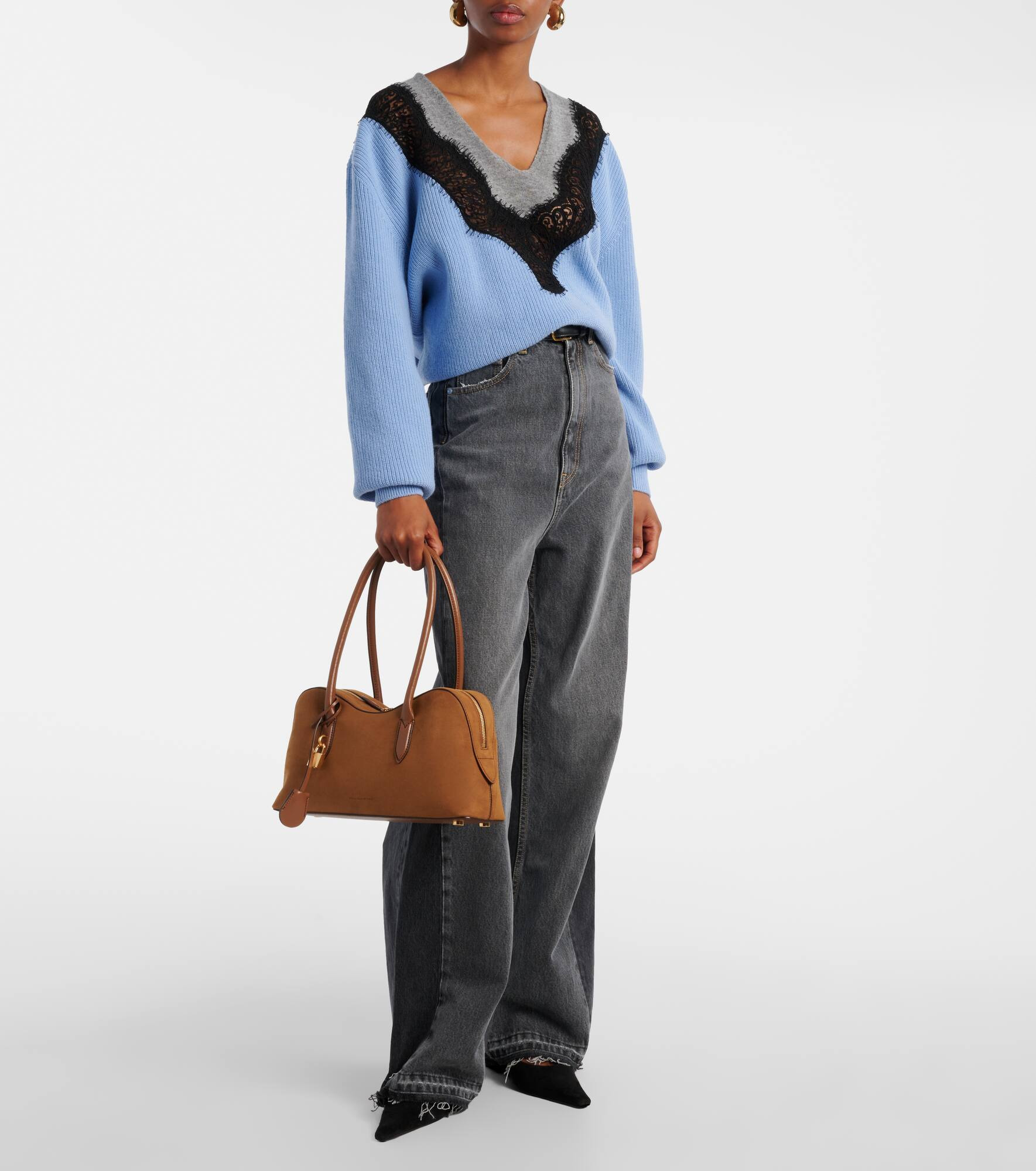 Ryder Medium faux suede shoulder bag - 5
