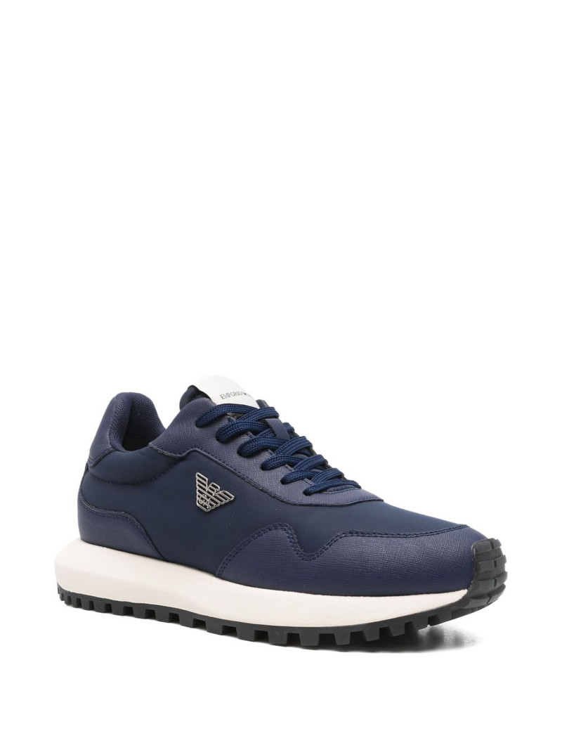 EMPORIO ARMANI logo-plaque sneakers outlook