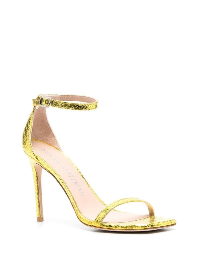 105mm snakeskin leather sandals - 2