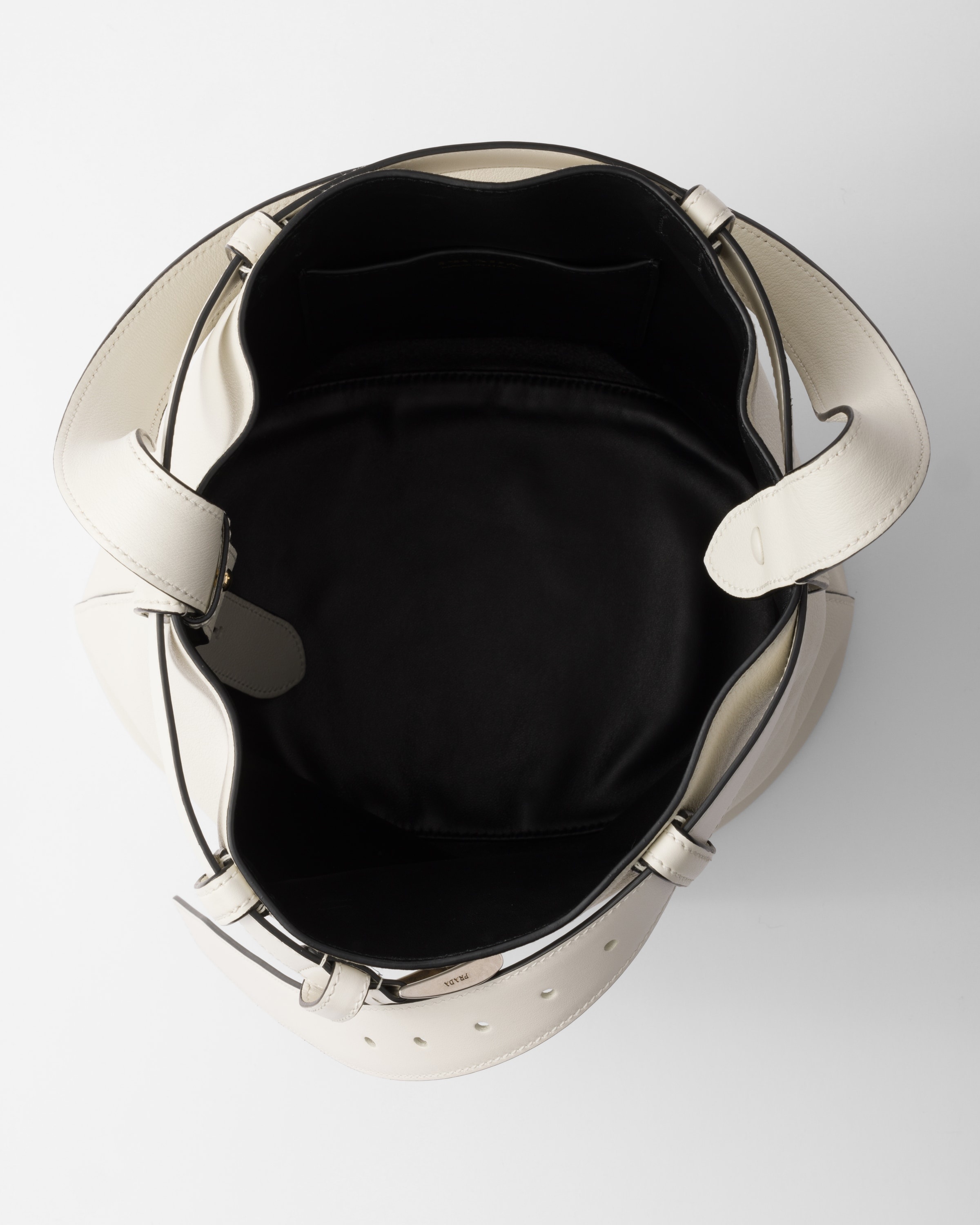 Prada Buckle leather bucket bag with belt - 4