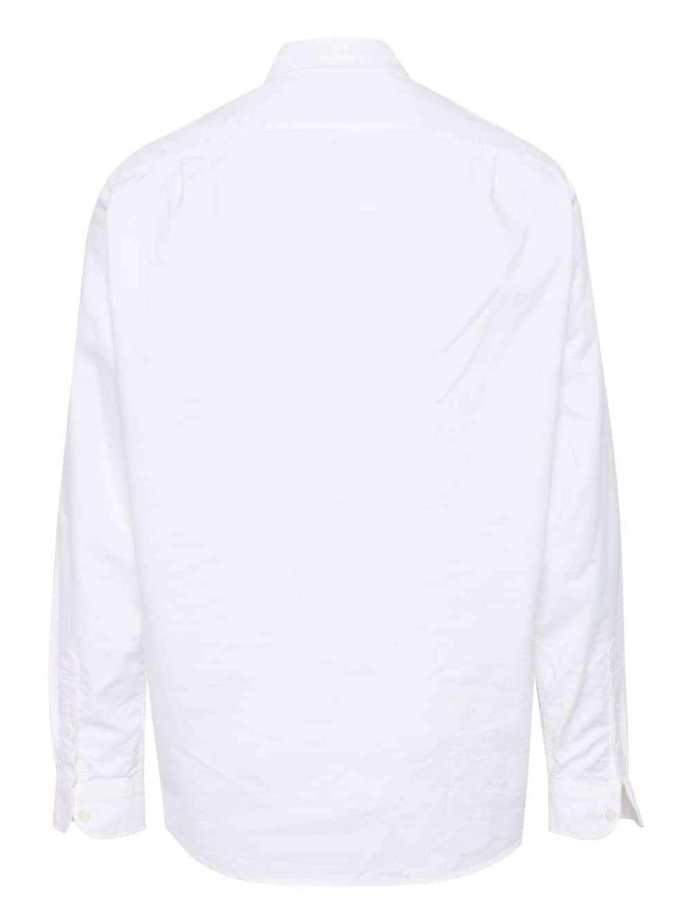 x Maison KitsunÃ© logo-embroidered shirt - 2