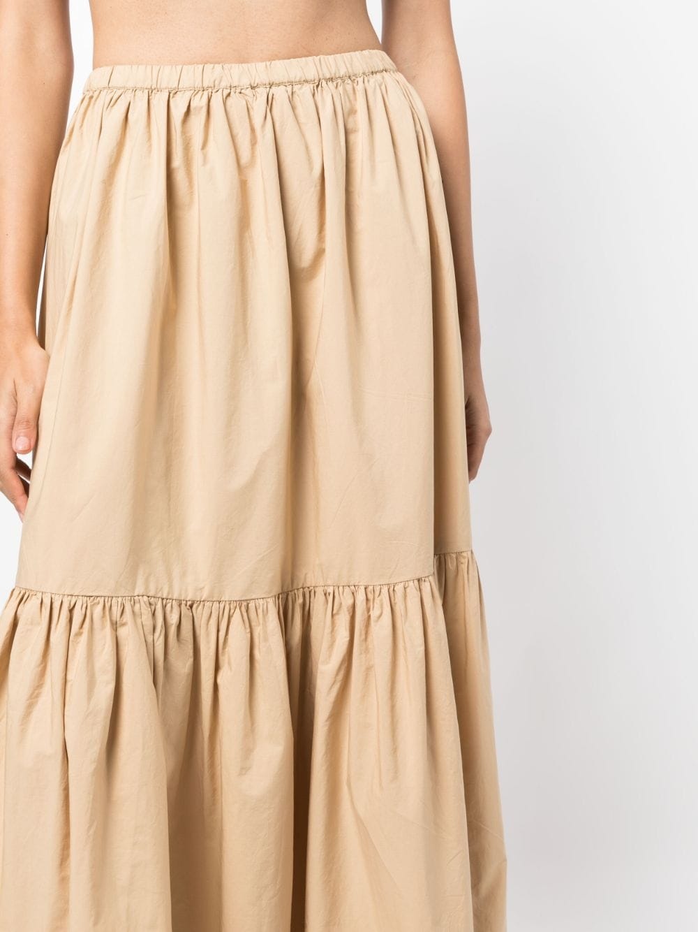 Flounce tiered organic cotton skirt - 5