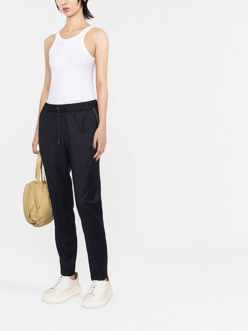 FABIANA FILIPPI drawstring straight-leg trousers outlook
