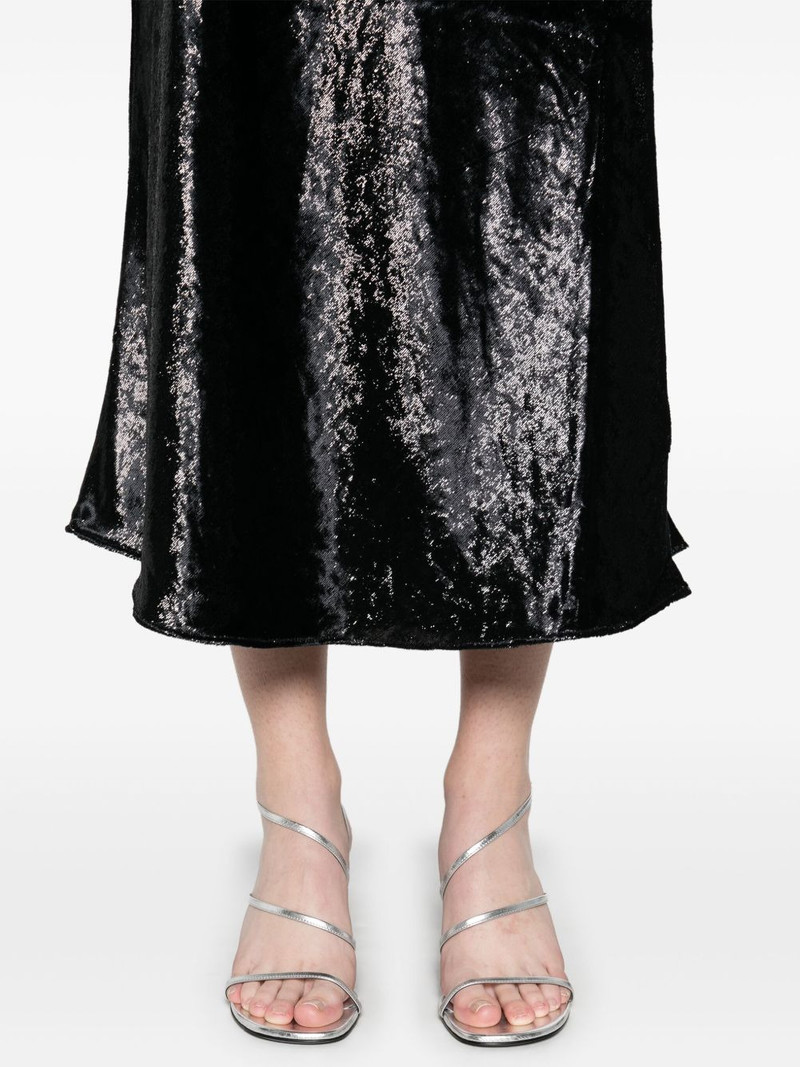 lamé midi skirt 5