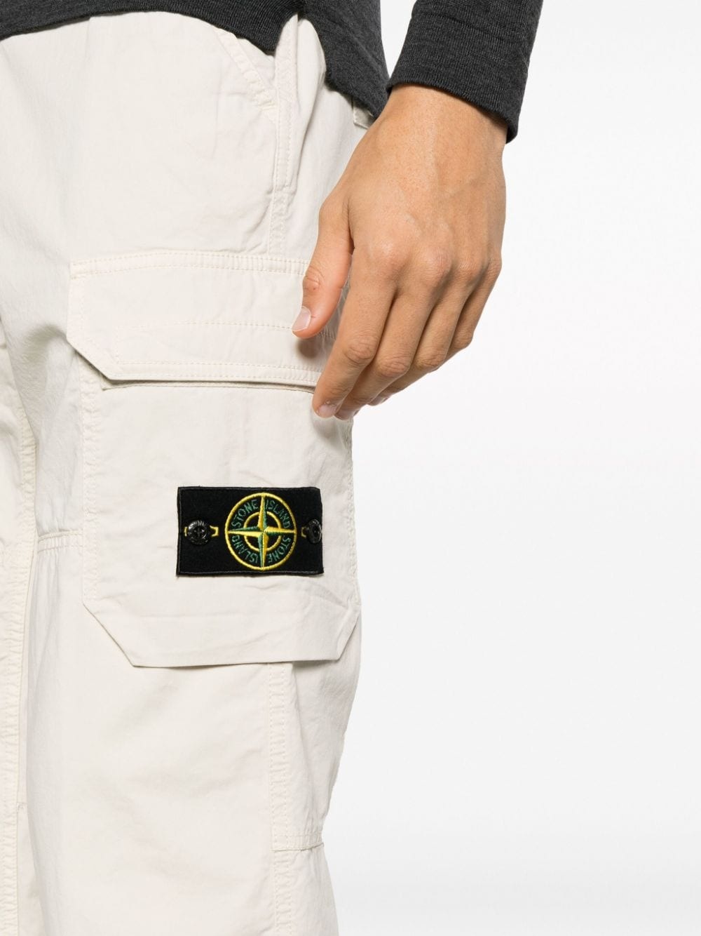 Compass-patch cargo trousers - 5