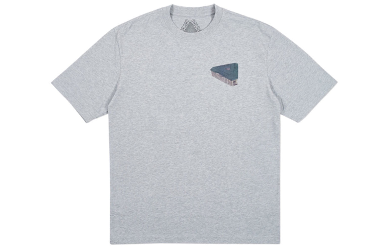 PALACE Palazzo Grey Marl Creative Printing Short Sleeve Unisex Gray P18SS003 - 2