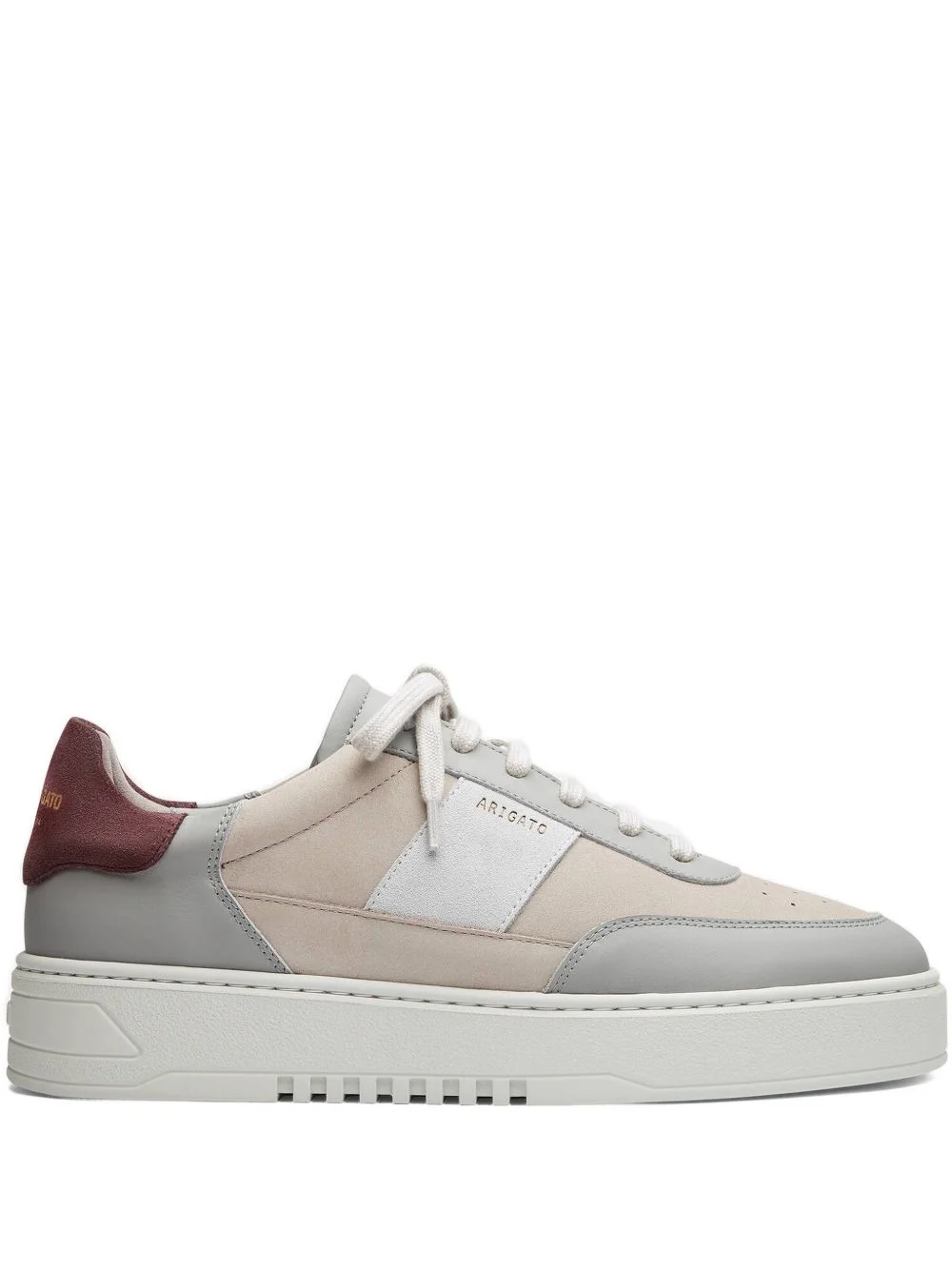 orbit panelled leather sneakers - 1