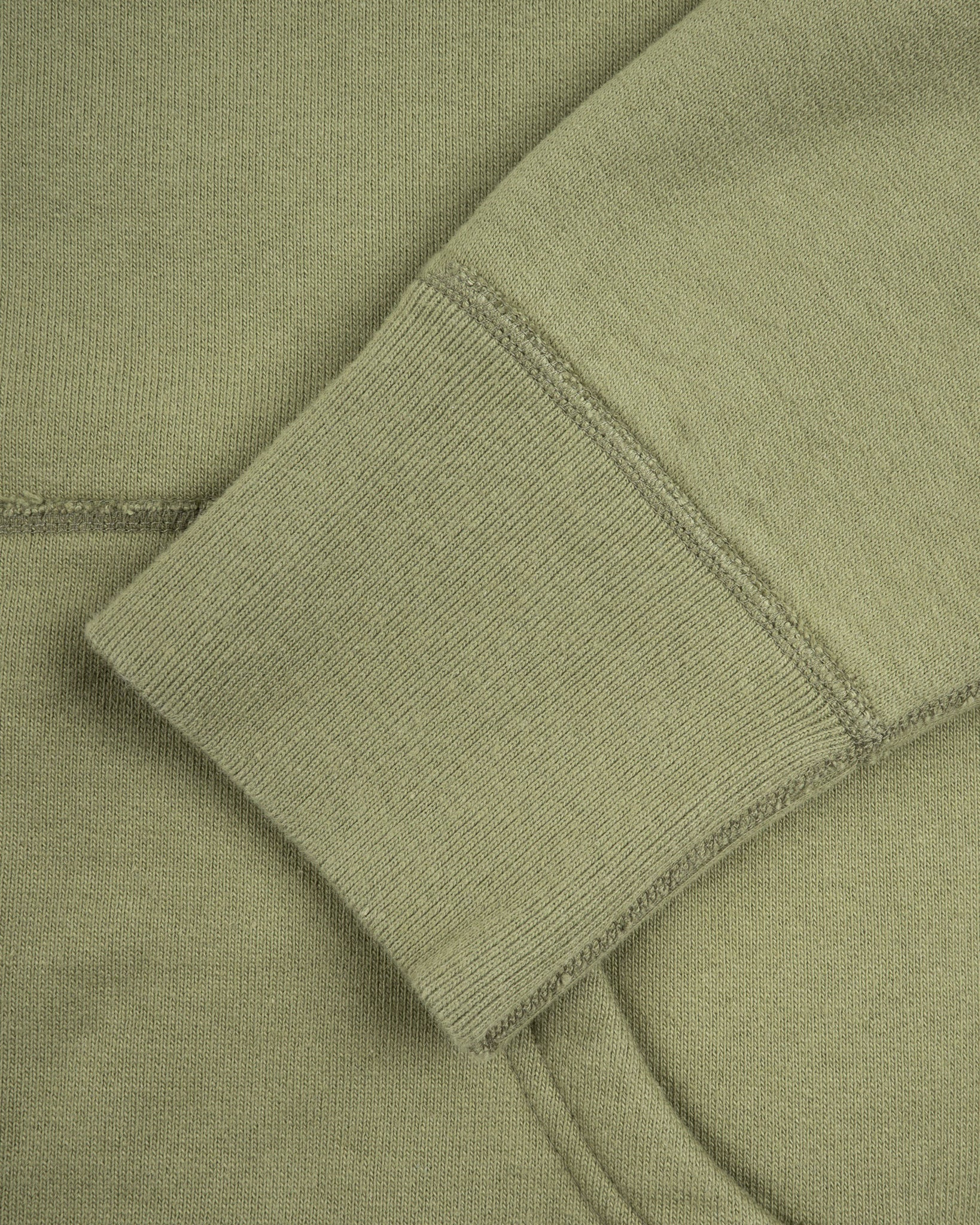 IHSW-10-OLV 14oz Ultra Heavyweight Loopwheel Cotton Zippered Hoodie - Olive - 9