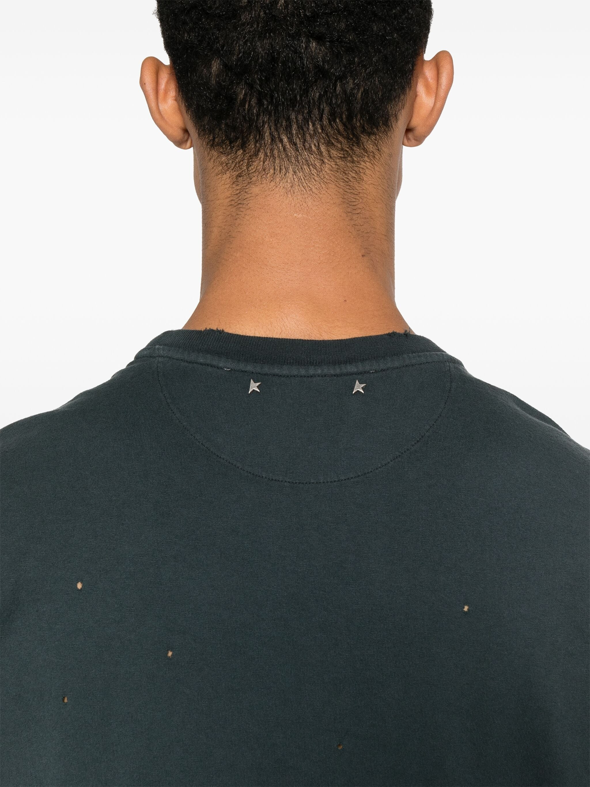 Golden Goose Men Journey M`S T-Shirt Regular Dyed Printed Organic Gauze Cotton Jersey - 6