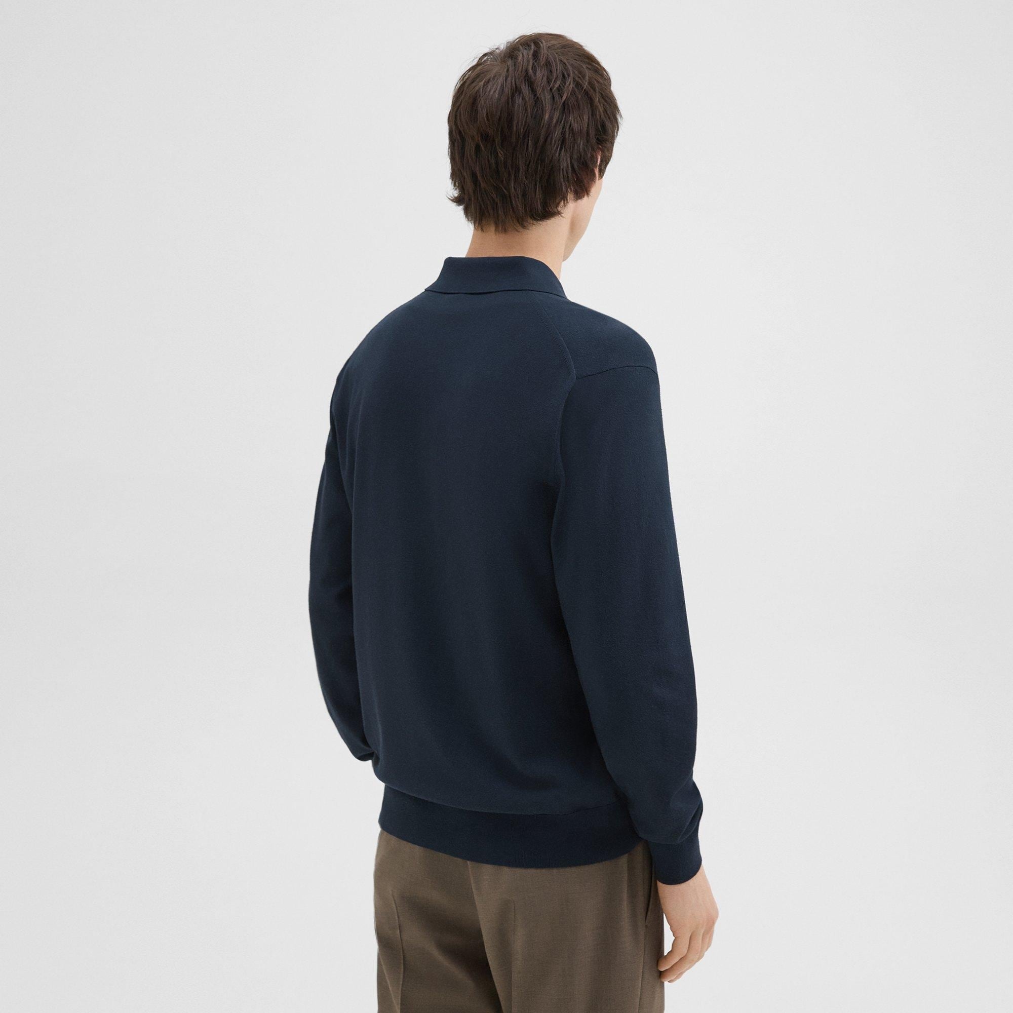 Goris Long-Sleeve Polo Shirt in Light Bilen - 4