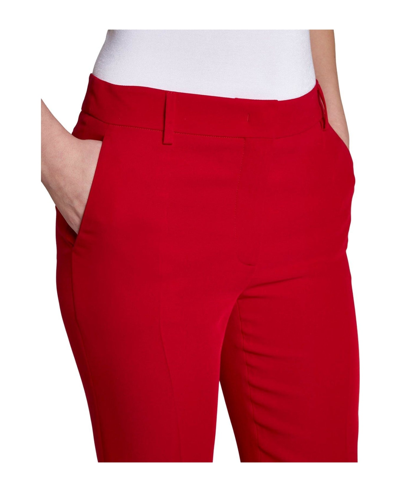 High Waist Cropped Trousers - 5