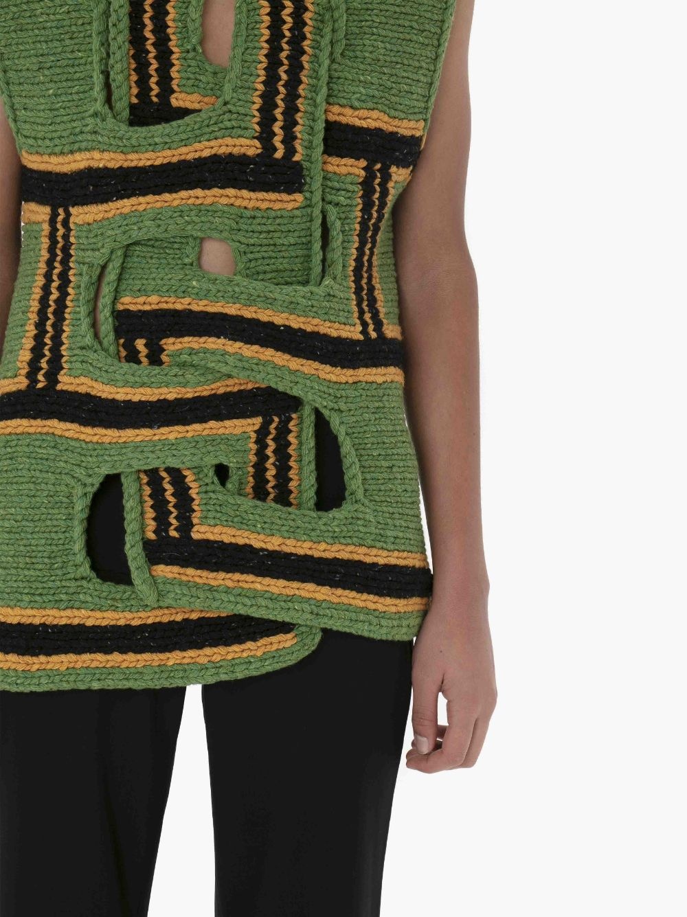 INTERWOVEN STRIPE VEST - 5
