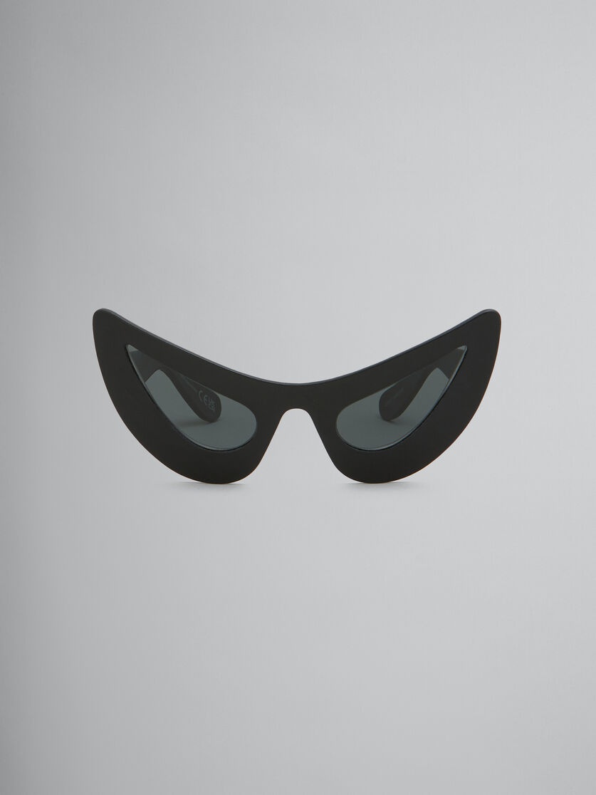 CHAR DHAM BLACK LEATHER SUNGLASSES - 1