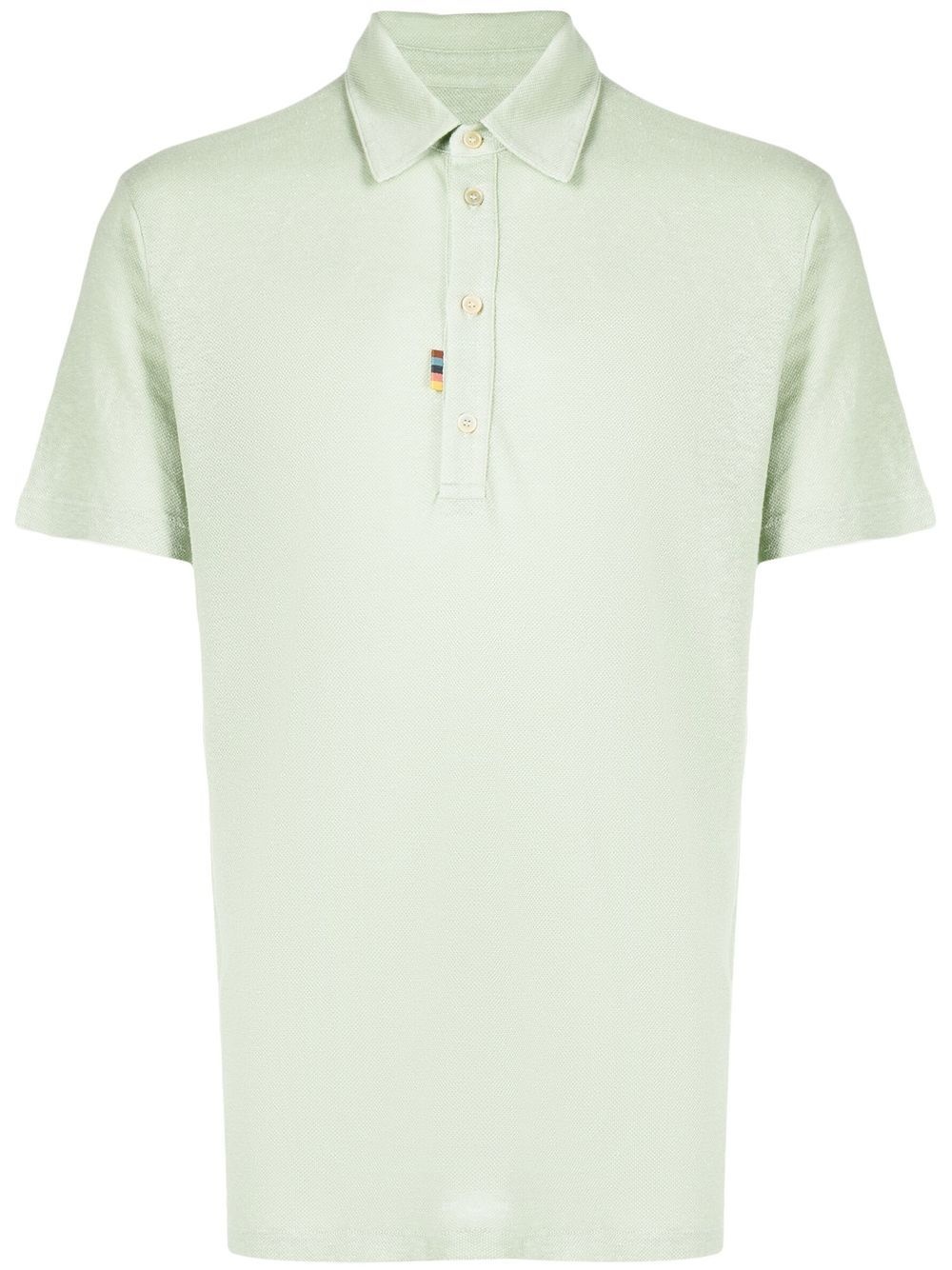 logo-embroidered polo shirt - 1