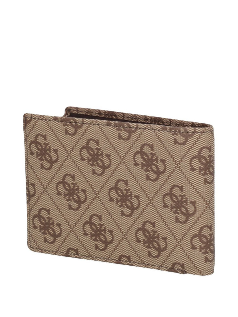 GUESS USA monogram-print logo-plaque wallet outlook