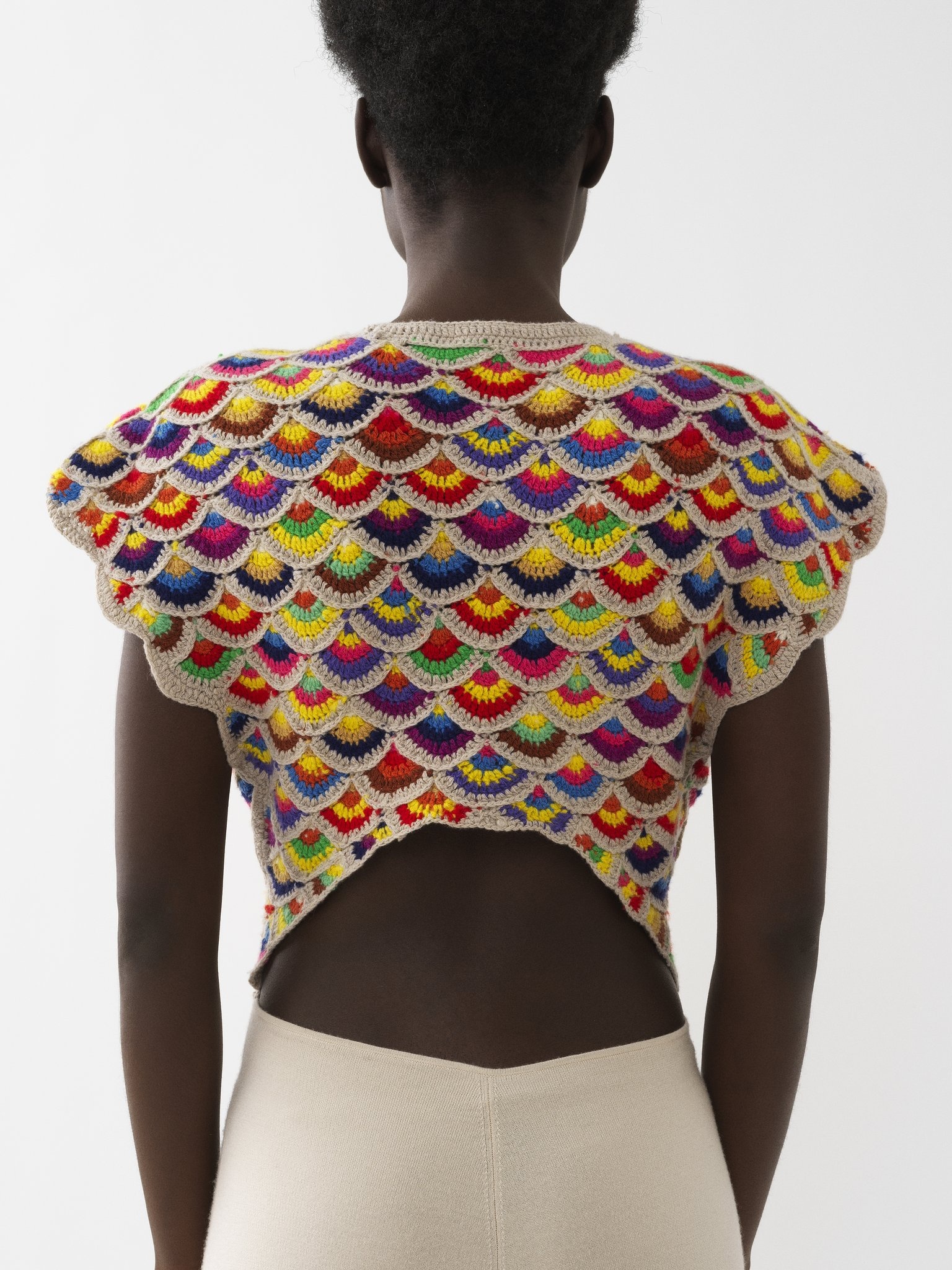 WING-SHOULDER FLARED DRESS - 5