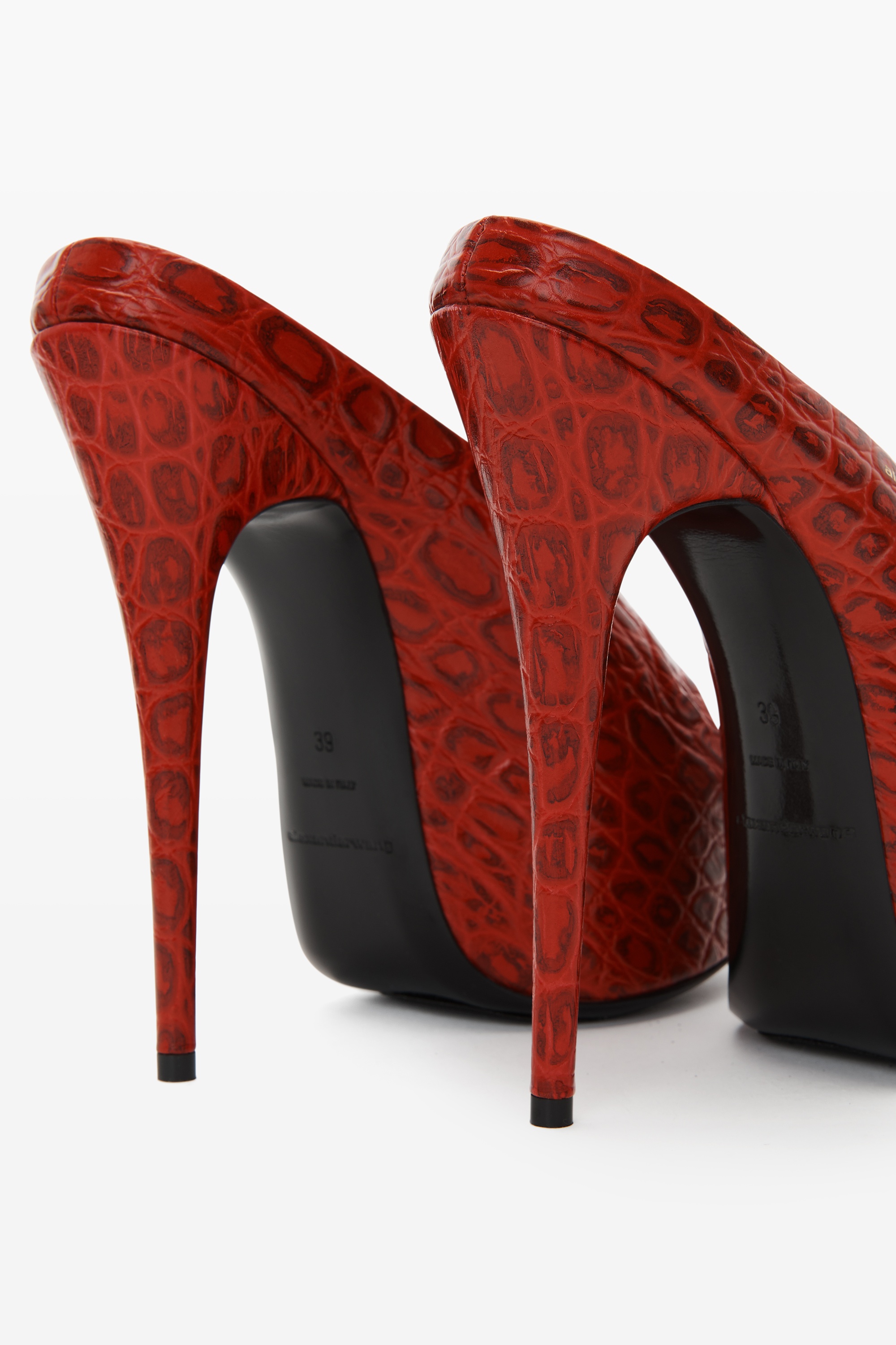 DESTINY 150 SANDAL IN CROC EMBOSSED COW LEATHER - 4