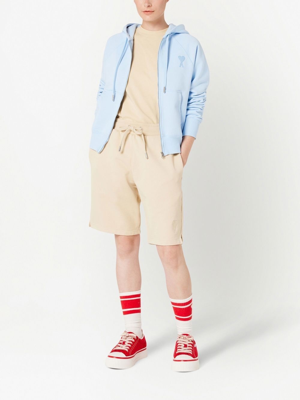 logo-patch track shorts - 3