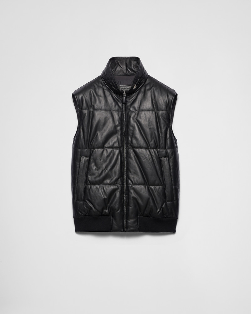 Nappa leather waistcoat 1