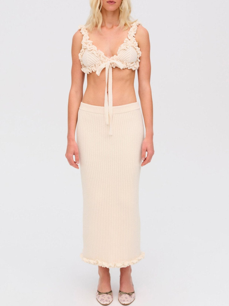 For Love & Lemons Rey Knit Midi Skirt outlook