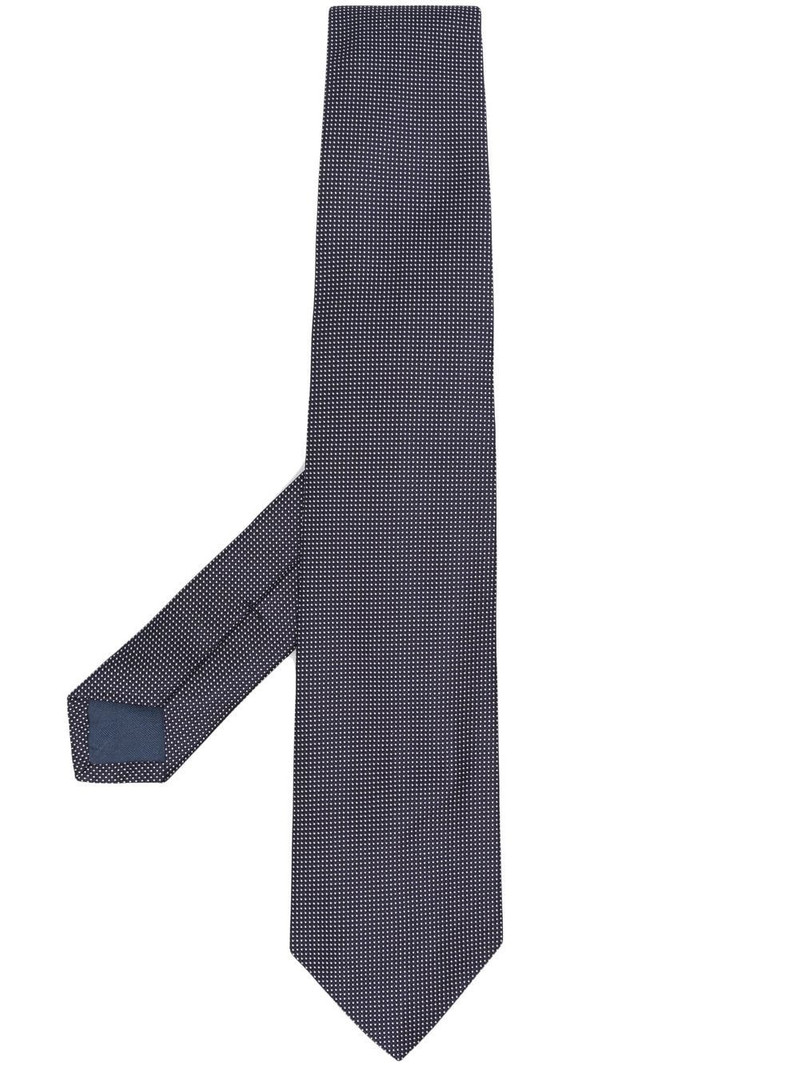 polka dot embroidered tie 1