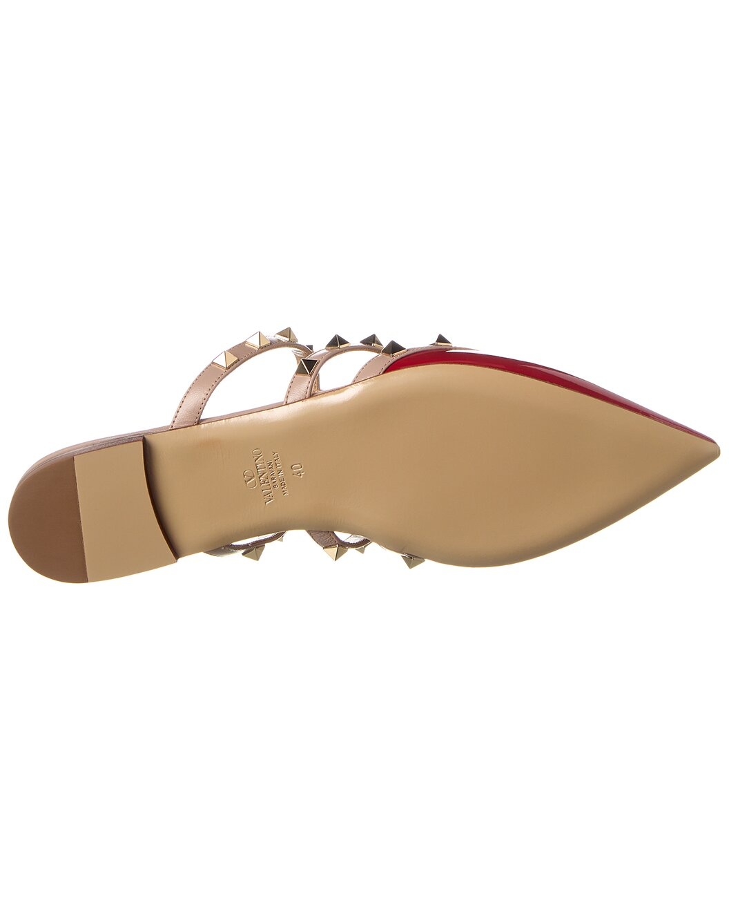 Valentino Rockstud Caged Patent Flat - 4