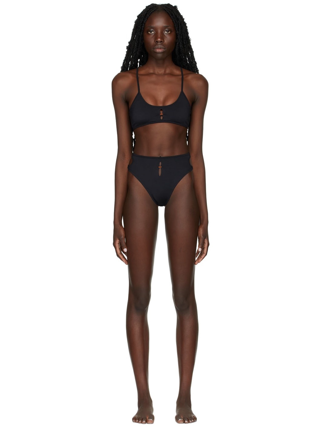 SSENSE Exclusive Black High Waist Bikini - 1